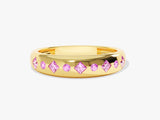 Flush Set Multi Birthstone Ring - Gold Vermeil