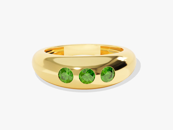 Trio Birthstone Ring - Gold Vermeil