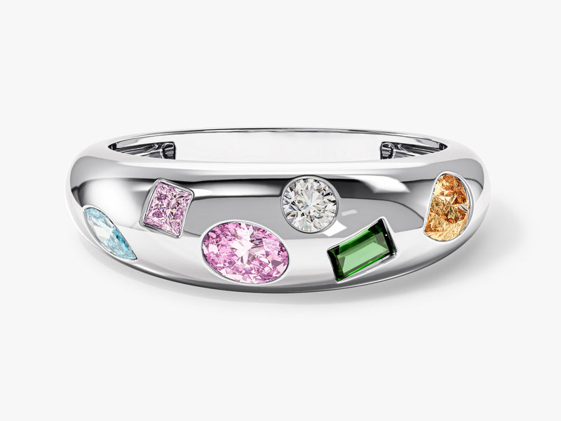 Vintage Multi Stone Promise Ring