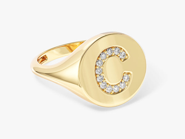 Initial Signet Ring