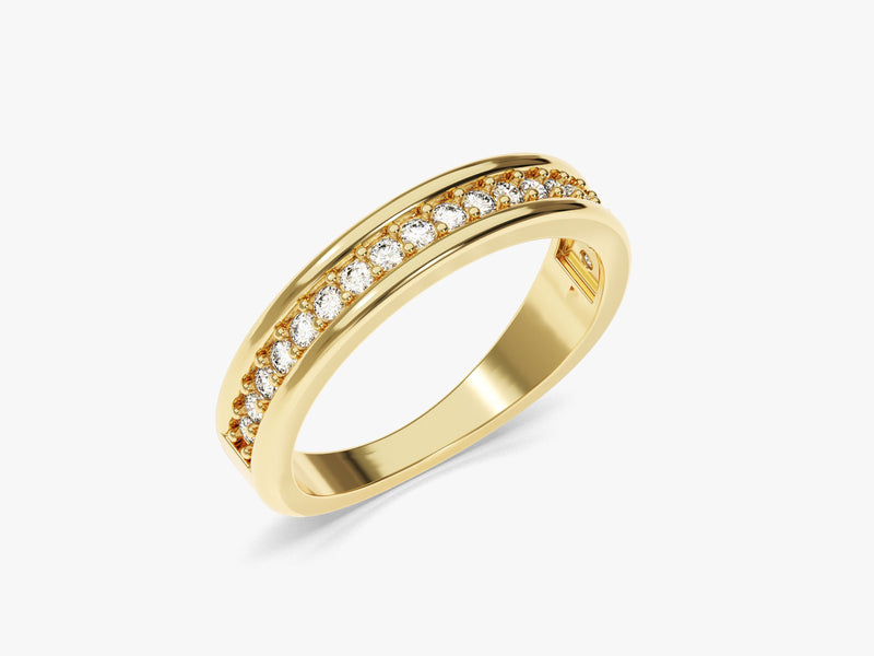 14k Gold Channel Set Diamond Ring