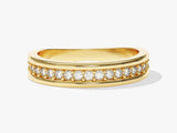 14k Gold Channel Set Diamond Ring