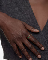 Alternating Marquise & Round Birthstone Ring