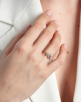 Pear and Pear Toi et Moi Birthstone Ring