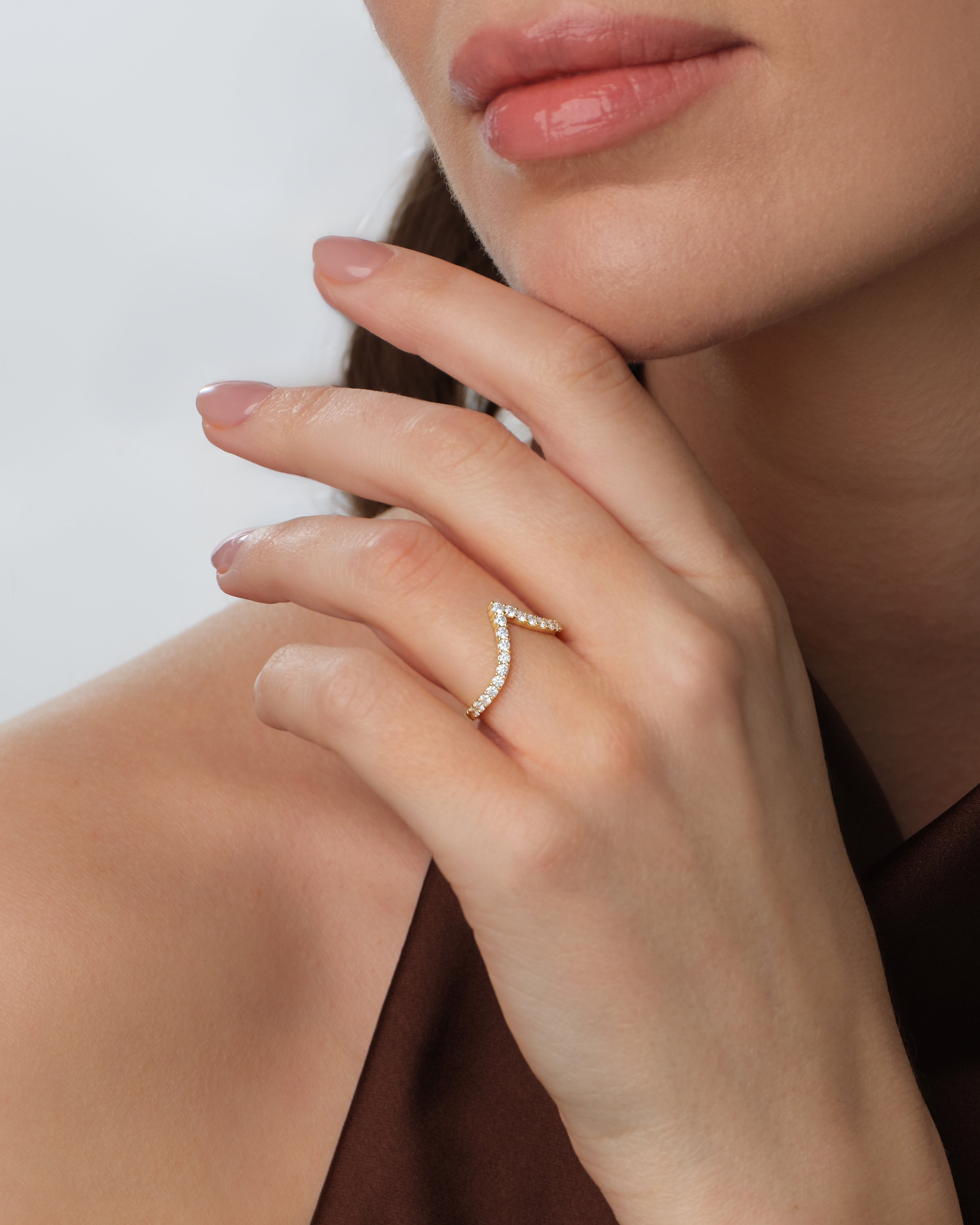 Long-Curved Wedding Band