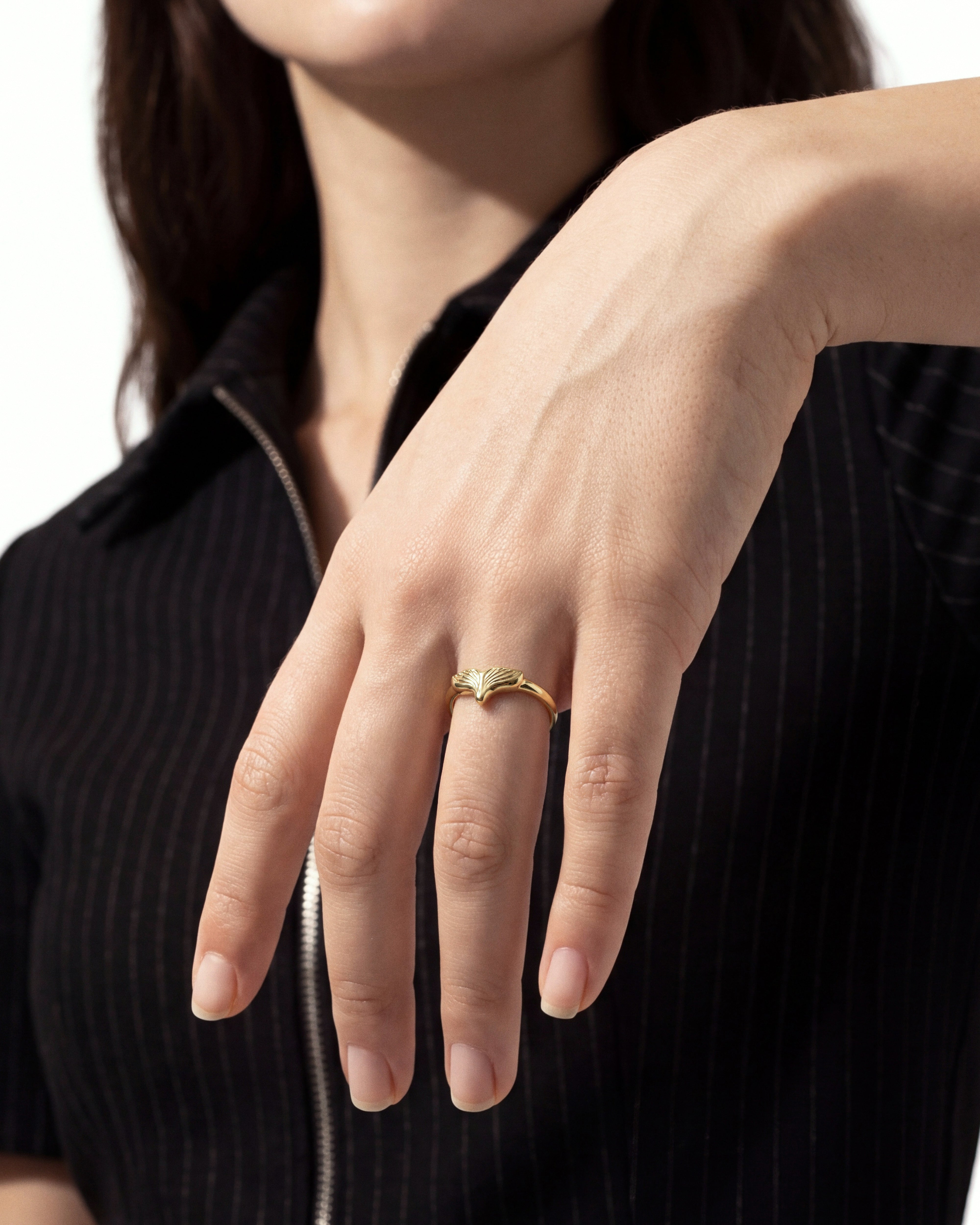 Whale Tail Signet Ring