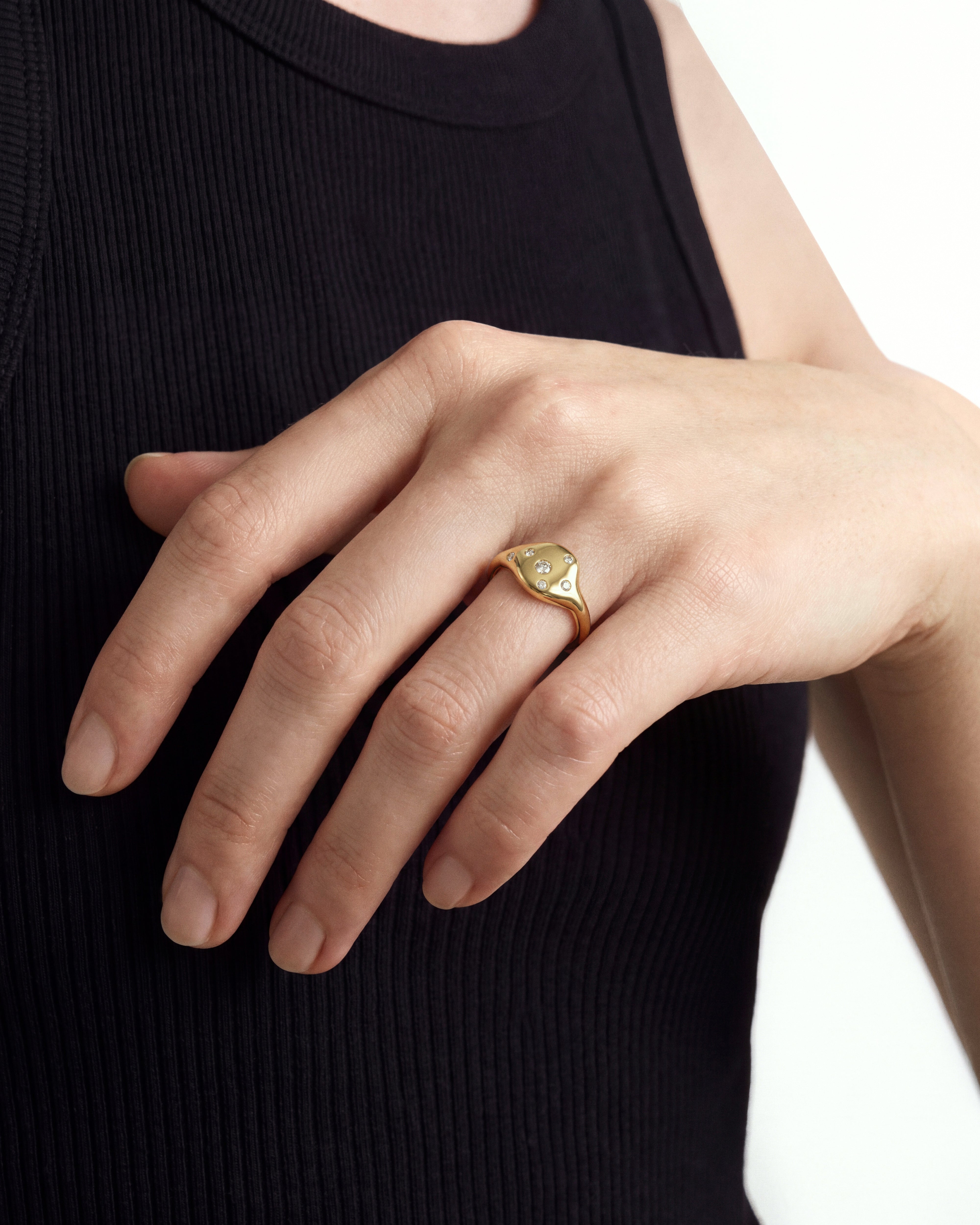 Scattered Stars Signet Ring