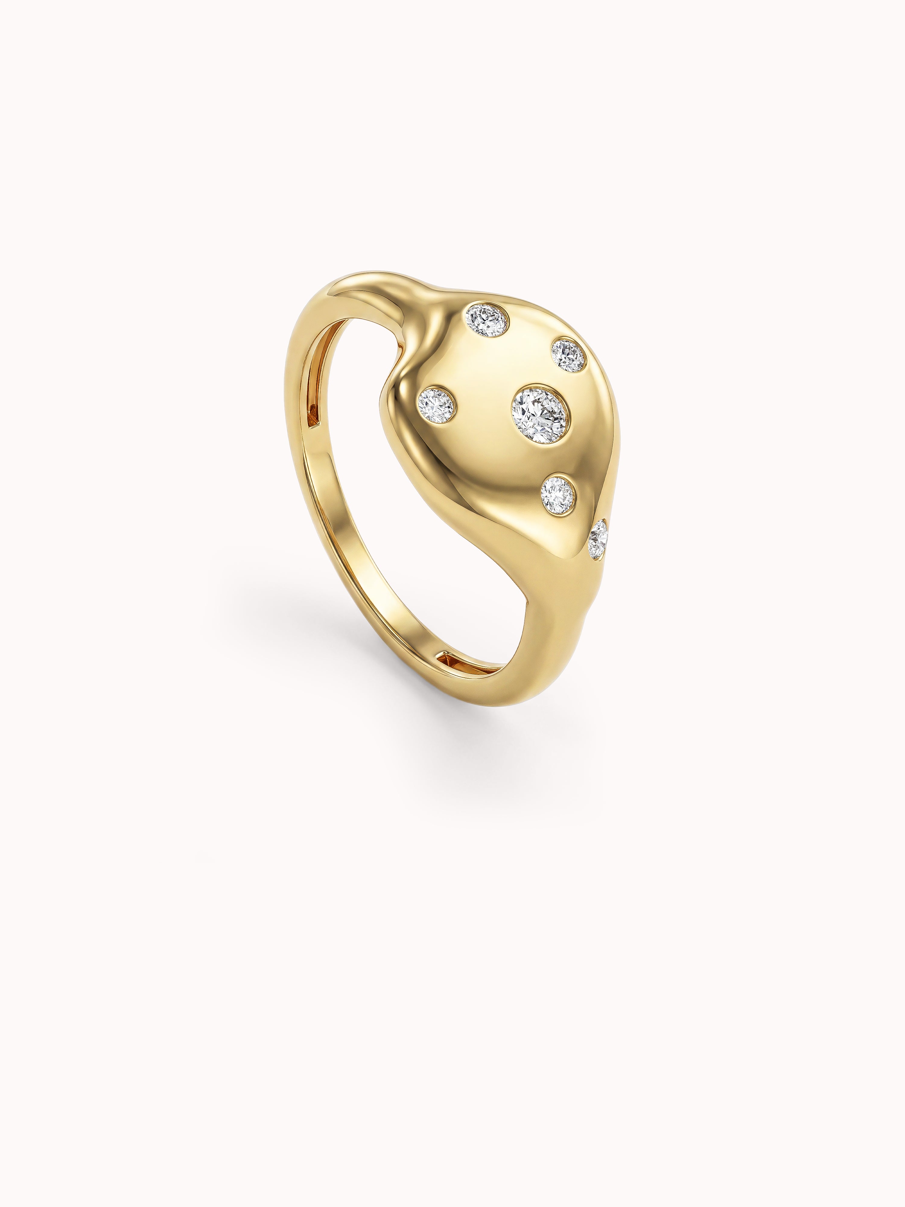 Scattered Stars Signet Ring