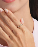 Floral Multi Birthstone Ring