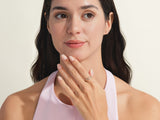 Floral Amethyst Ring in 14K Solid Gold