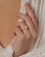 4-Prong Solitaire Round Cut Moissanite Engagement Ring (1.50 CT)