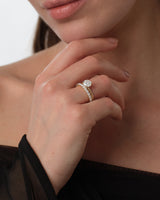 4-Prong Solitaire Round Cut Moissanite Engagement Ring (1.50 CT)