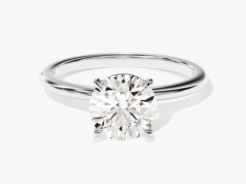 4-Prong Solitaire Round Cut Lab Grown Diamond Engagement Ring (1.50 CT)