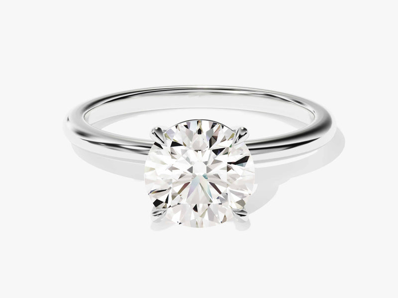 4-Prong Solitaire Round Cut Moissanite Engagement Ring (1.50 CT)