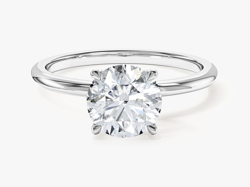 4-Prong Solitaire Round Cut Moissanite Engagement Ring (1.50 CT)