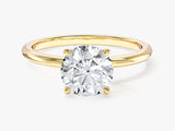 4-Prong Solitaire Round Cut Moissanite Engagement Ring (1.50 CT)