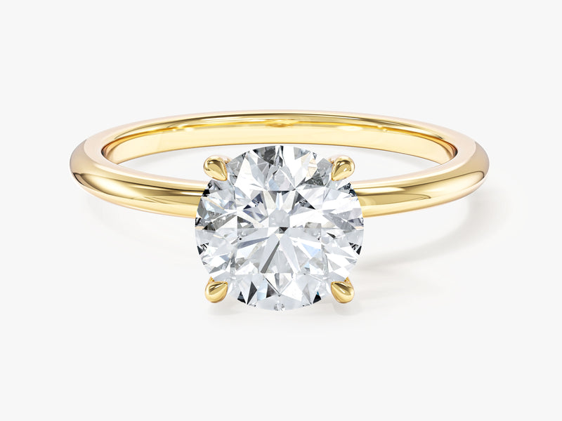 4-Prong Solitaire Round Cut Moissanite Engagement Ring (1.50 CT)