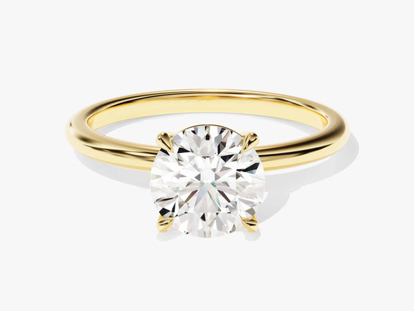 4-Prong Solitaire Round Cut Diamond Engagement Ring (1.50 CT)