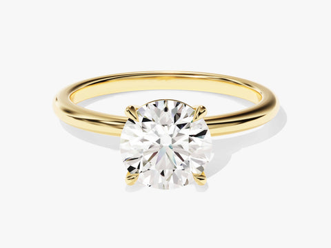 4-Prong Solitaire Round Cut Moissanite Engagement Ring (1.50 CT)