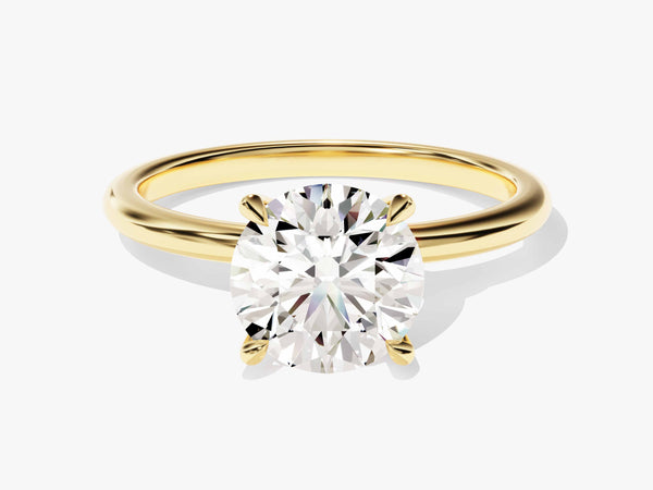 4-Prong Solitaire Round Cut Diamond Engagement Ring (2.00 CT)