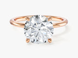 4-Prong Solitaire Round Cut Lab Grown Diamond Engagement Ring (3.00 CT)