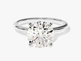 4-Prong Solitaire Round Cut Moissanite Engagement Ring (3.00 CT)