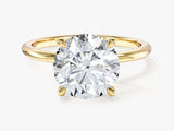 4-Prong Solitaire Round Cut Lab Grown Diamond Engagement Ring (3.00 CT)