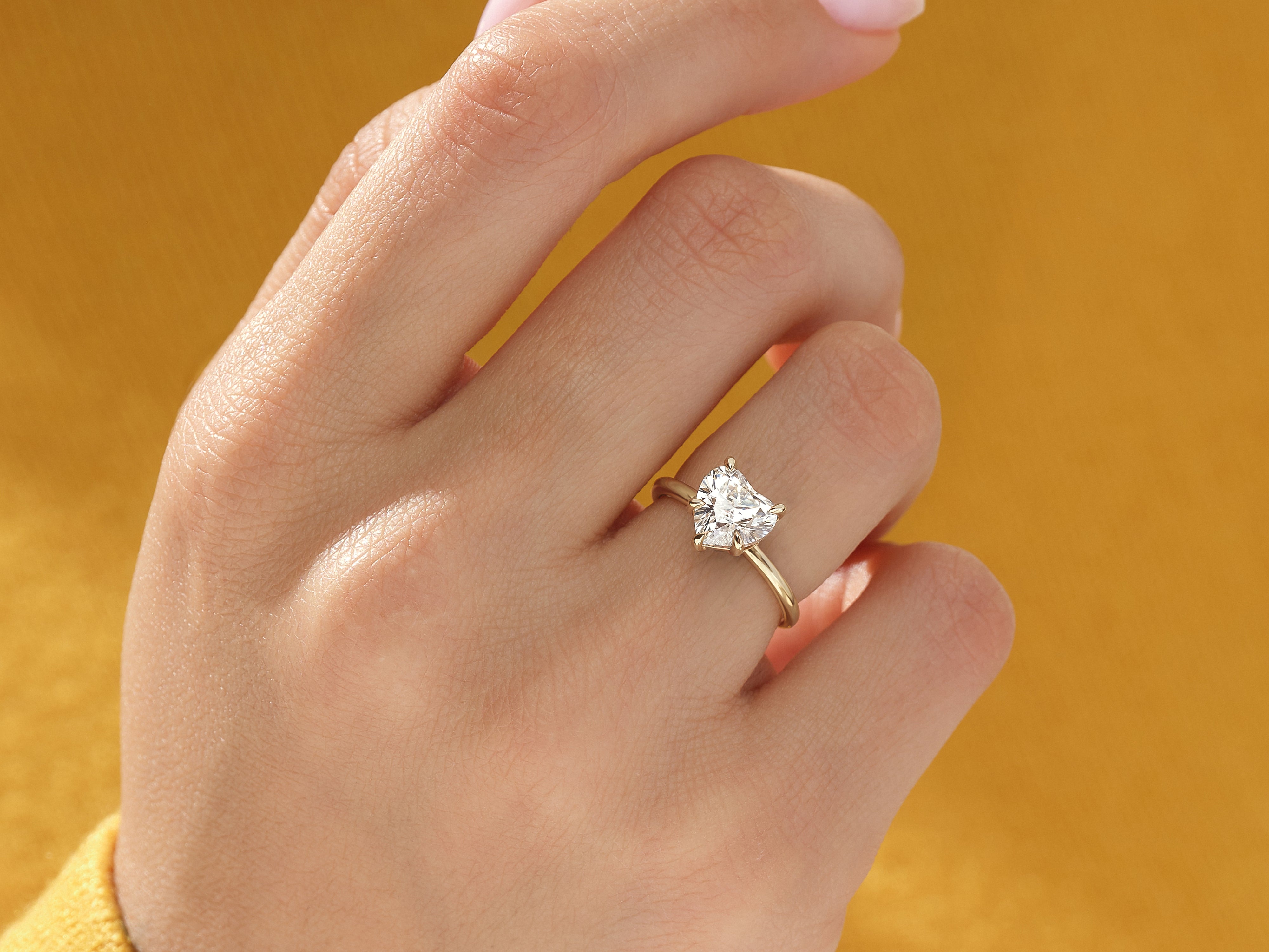 Heart Cut Solitaire Diamond Engagement Ring (1.50 CT)