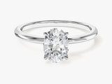4-Prong Solitaire Oval Cut Lab Grown Diamond Engagement Ring (1.00 CT)