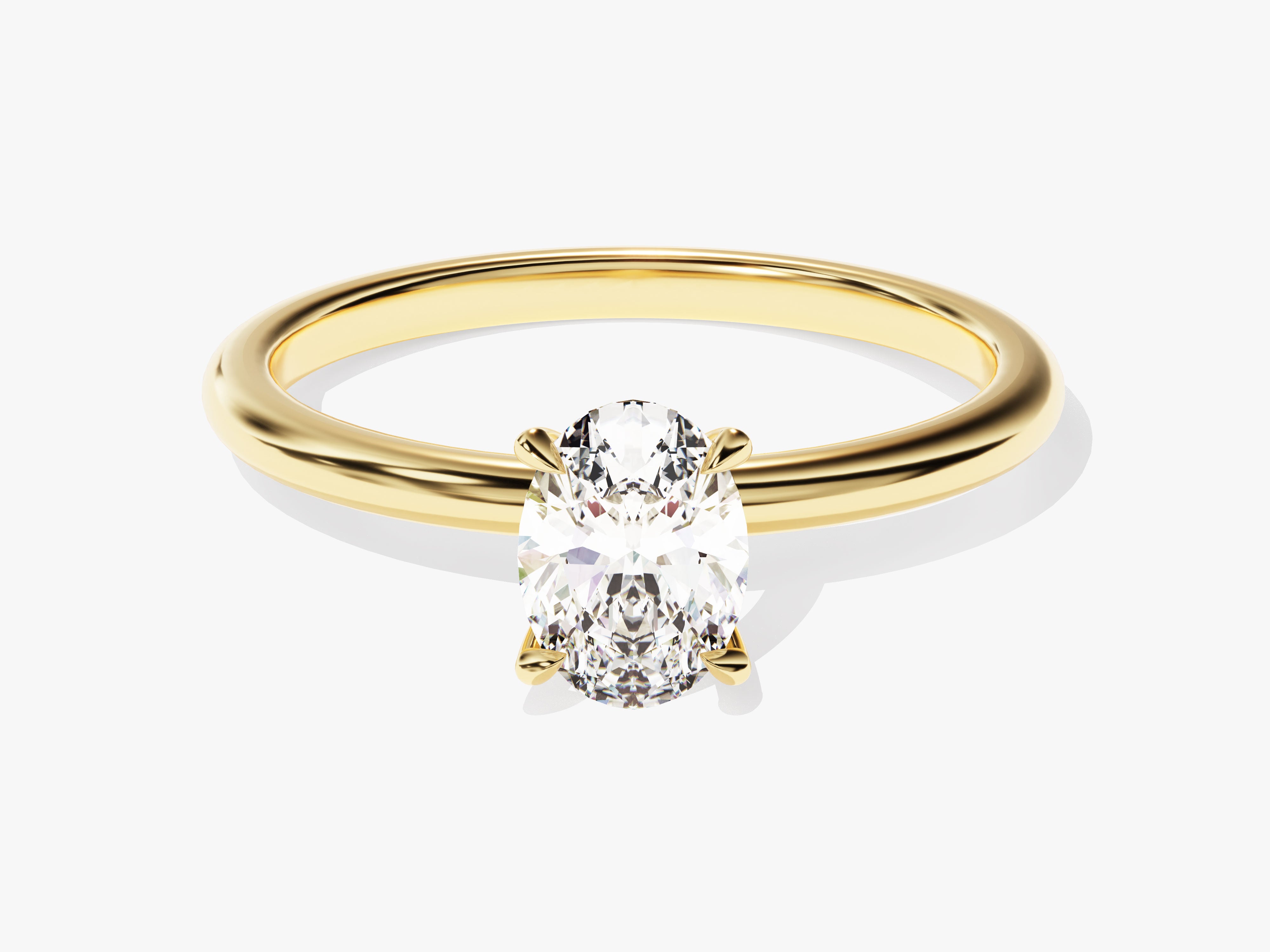 White Gold Moissanite Engagement Rings Eternate