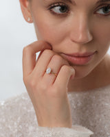 4-Prong Solitaire Oval Cut Lab Grown Diamond Engagement Ring (1.50 CT)