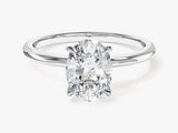 4-Prong Solitaire Oval Cut Moissanite Engagement Ring (1.50 CT)
