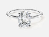 4-Prong Solitaire Oval Cut Lab Grown Diamond Engagement Ring (1.50 CT)