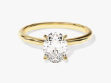 4-Prong Solitaire Oval Cut Diamond Engagement Ring (1.50 CT)