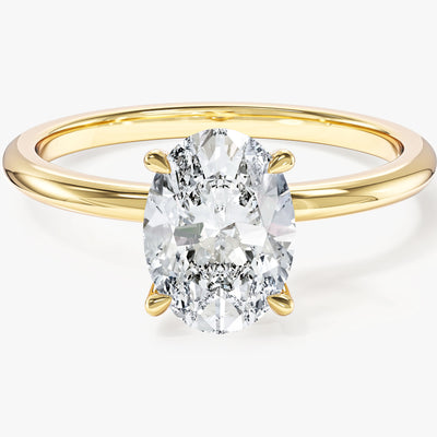 Labordiamant Verlobungsring im Ovalschliff (1.50 CT)