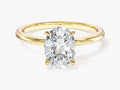 4-Prong Solitaire Oval Cut Lab Grown Diamond Engagement Ring (1.50 CT)