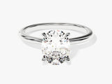 4-Prong Solitaire Oval Cut Lab Grown Diamond Engagement Ring (2.00 CT)