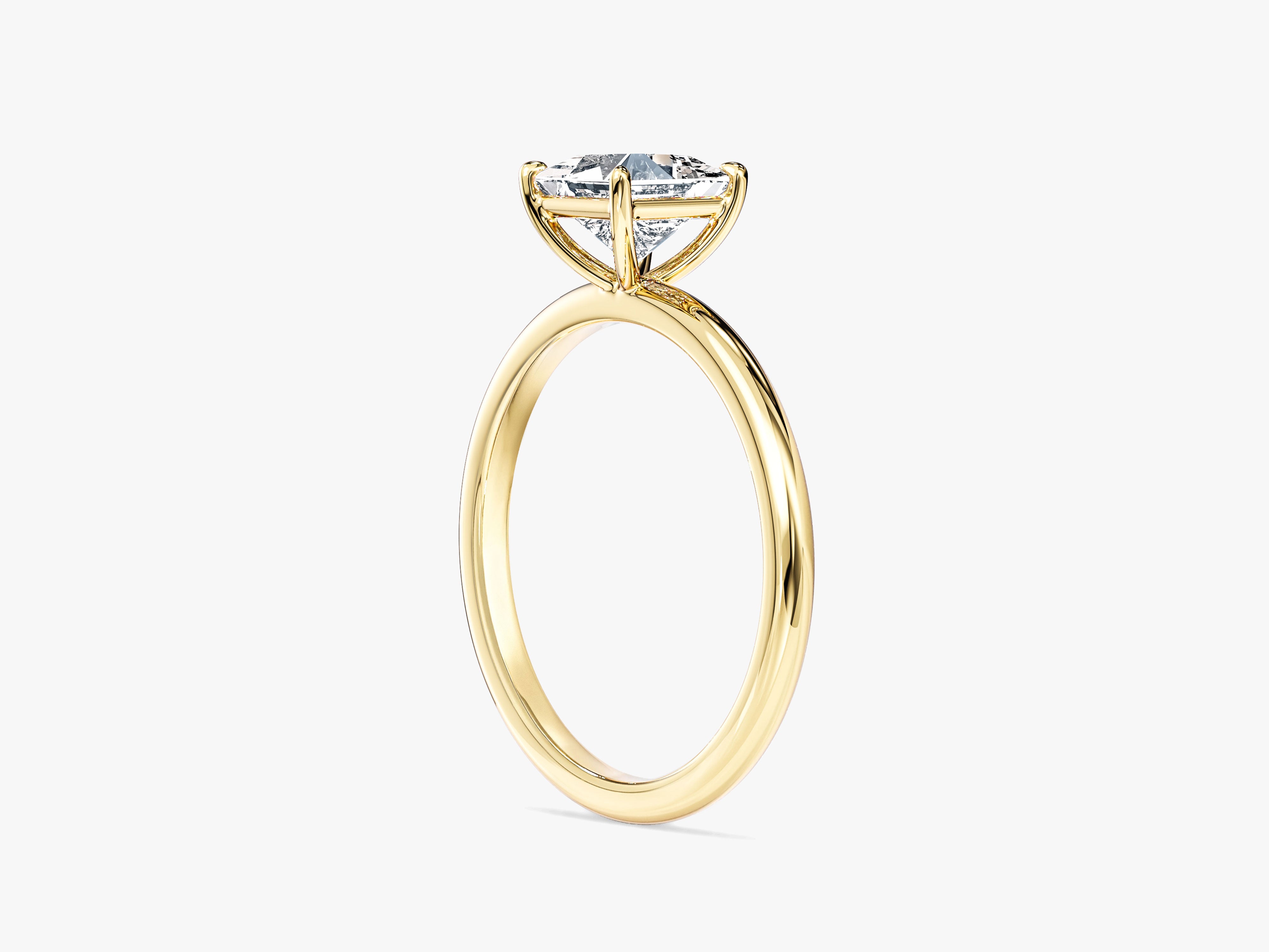 Princess Cut Solitaire Moissanite Engagement Ring (1.00 CT)