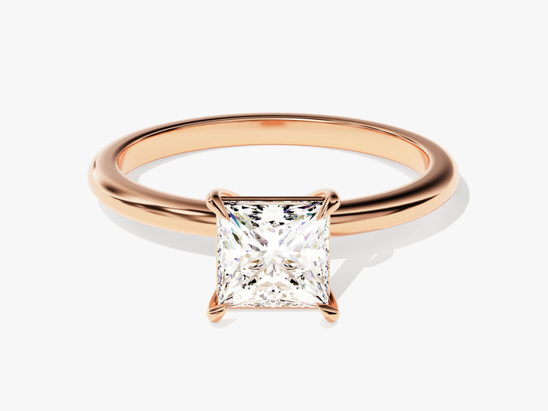 Princess Cut Solitaire Lab Grown Diamond Engagement Ring (1.00 CT)
