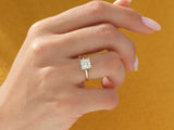 Princess Cut Solitaire Moissanite Engagement Ring (1.50 CT)