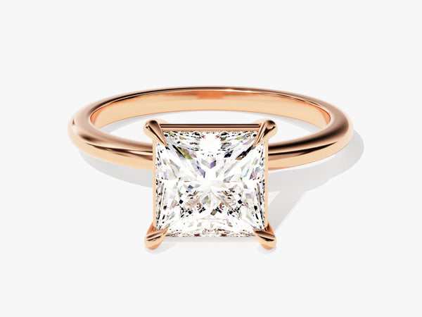 Princess Cut Solitaire Moissanite Engagement Ring (2.00 CT)