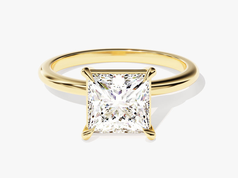 Princess Cut Solitaire Lab Grown Diamond Engagement Ring (2.00 CT)