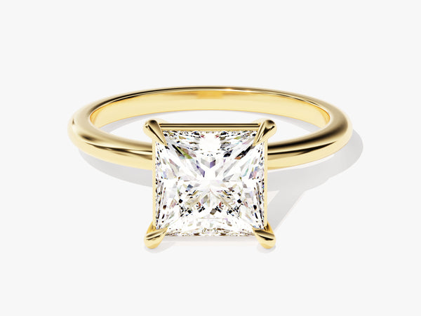 Princess Cut Solitaire Moissanite Engagement Ring (2.00 CT)
