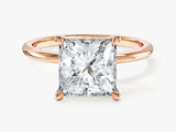 Princess Cut Solitaire Moissanite Engagement Ring (3.00 CT)