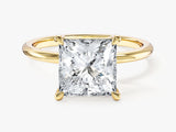 Princess Cut Solitaire Moissanite Engagement Ring (3.00 CT)