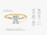 Emerald Cut Solitaire Lab Grown Diamond Engagement Ring (1.00 CT)