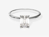 Emerald Cut Solitaire Lab Grown Diamond Engagement Ring (1.00 CT)