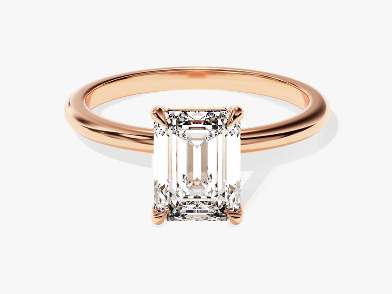 Emerald Cut Solitaire Lab Grown Diamond Engagement Ring (1.50 CT)