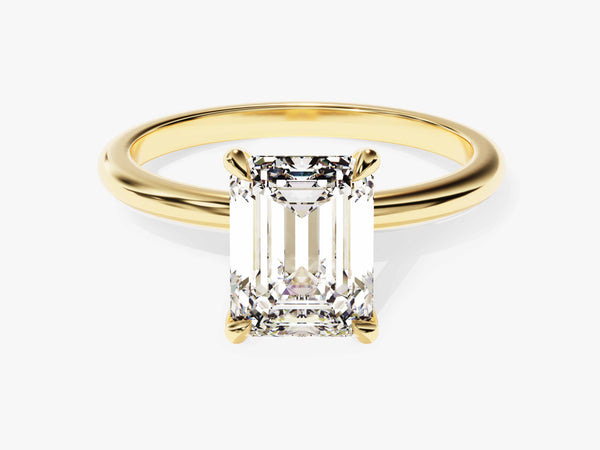 Emerald Cut Solitaire Lab Grown Diamond Engagement Ring (2.00 CT)