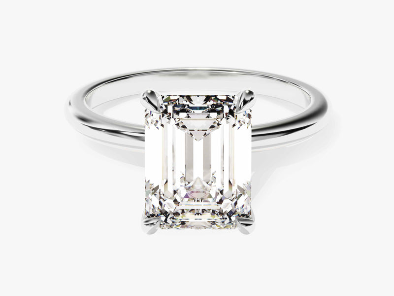 Emerald cut diamond ring, luxury jewelry, engagement ring